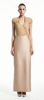 Eve Sheath Pleated Maxi Dress - MEAN BLVD