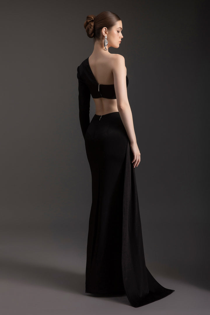 Evie One Shoulder Satin Set - MEAN BLVD