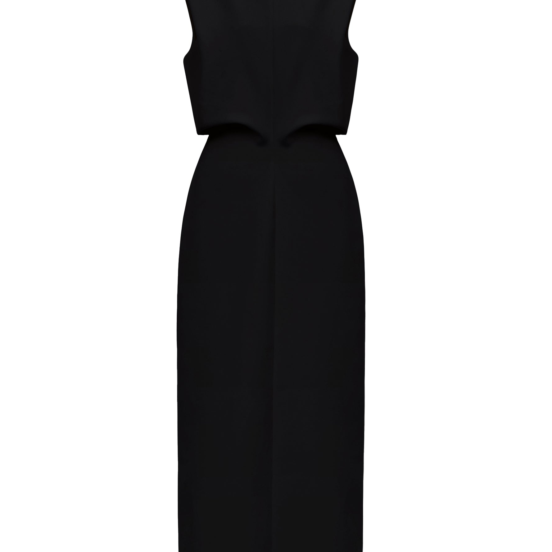 Ethel High Neck Draped Midi Dress