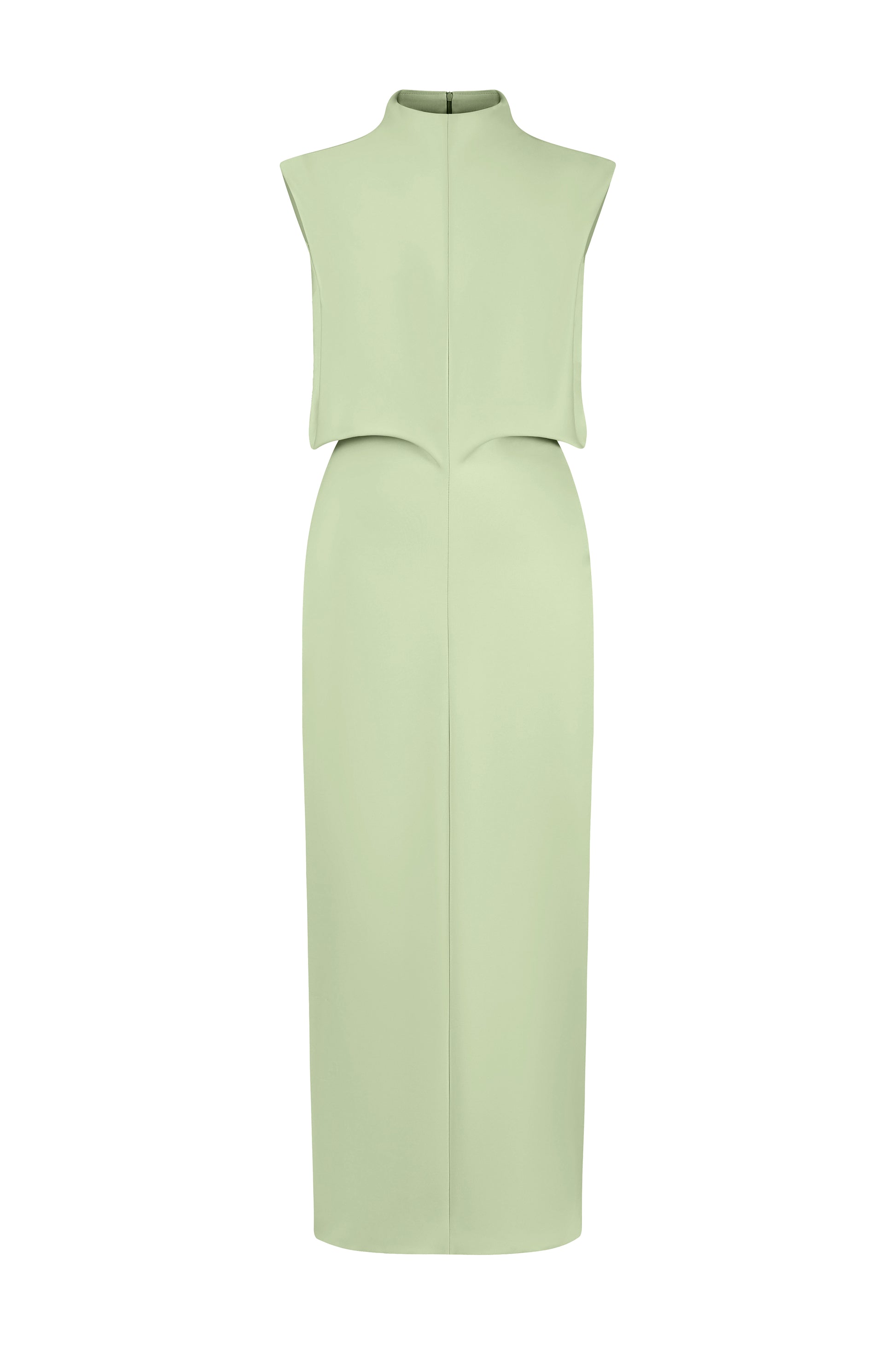 Ethel High Neck Draped Midi Dress