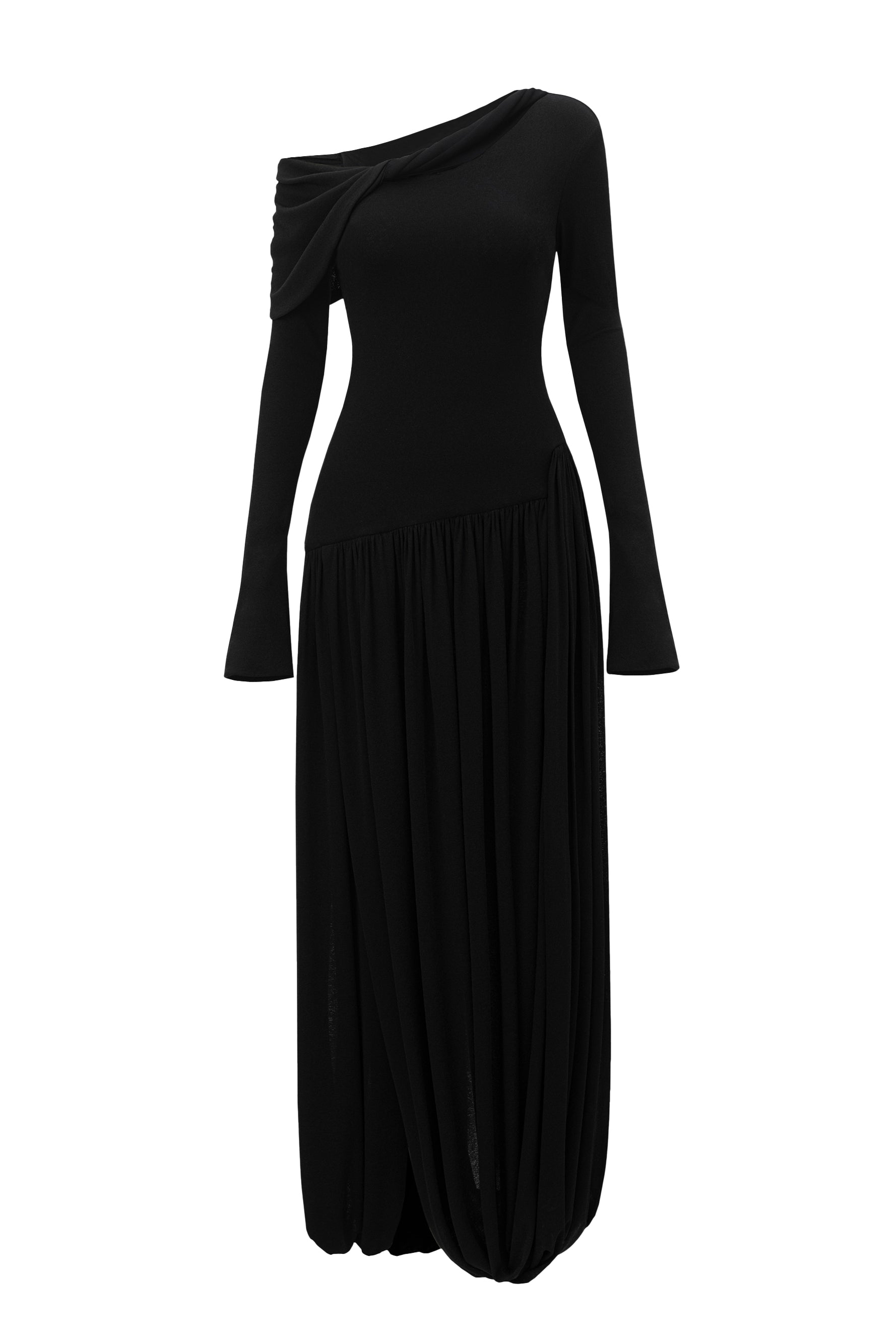 Noa A-line Gathering Maxi Dress