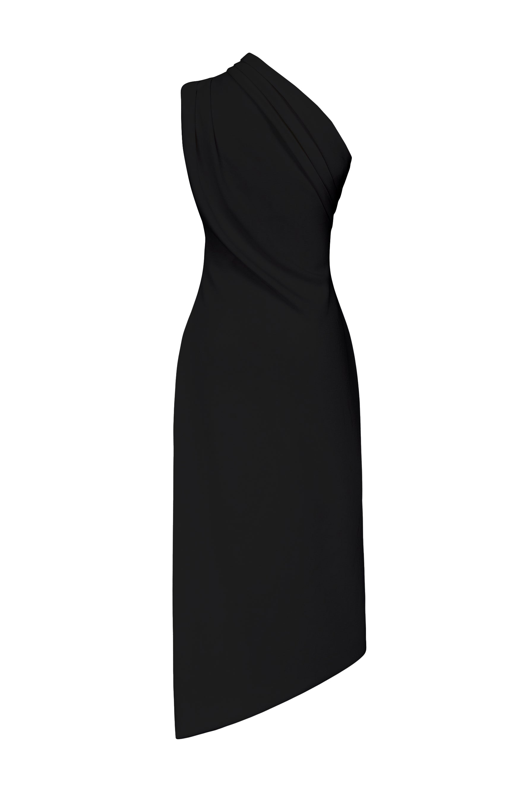 Lea One Shoulder Draped Maxi Dress