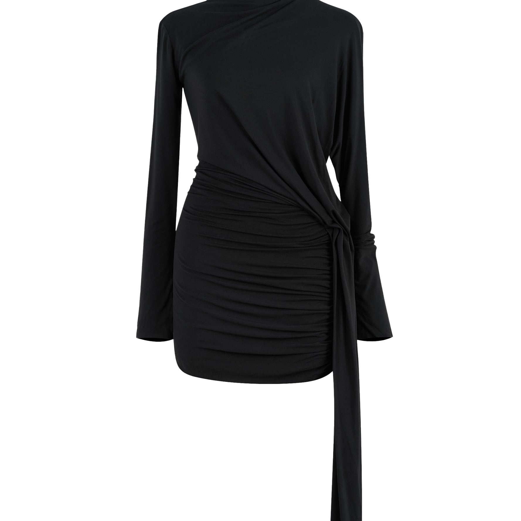 Arche Bodycon Gathering Mini Dress