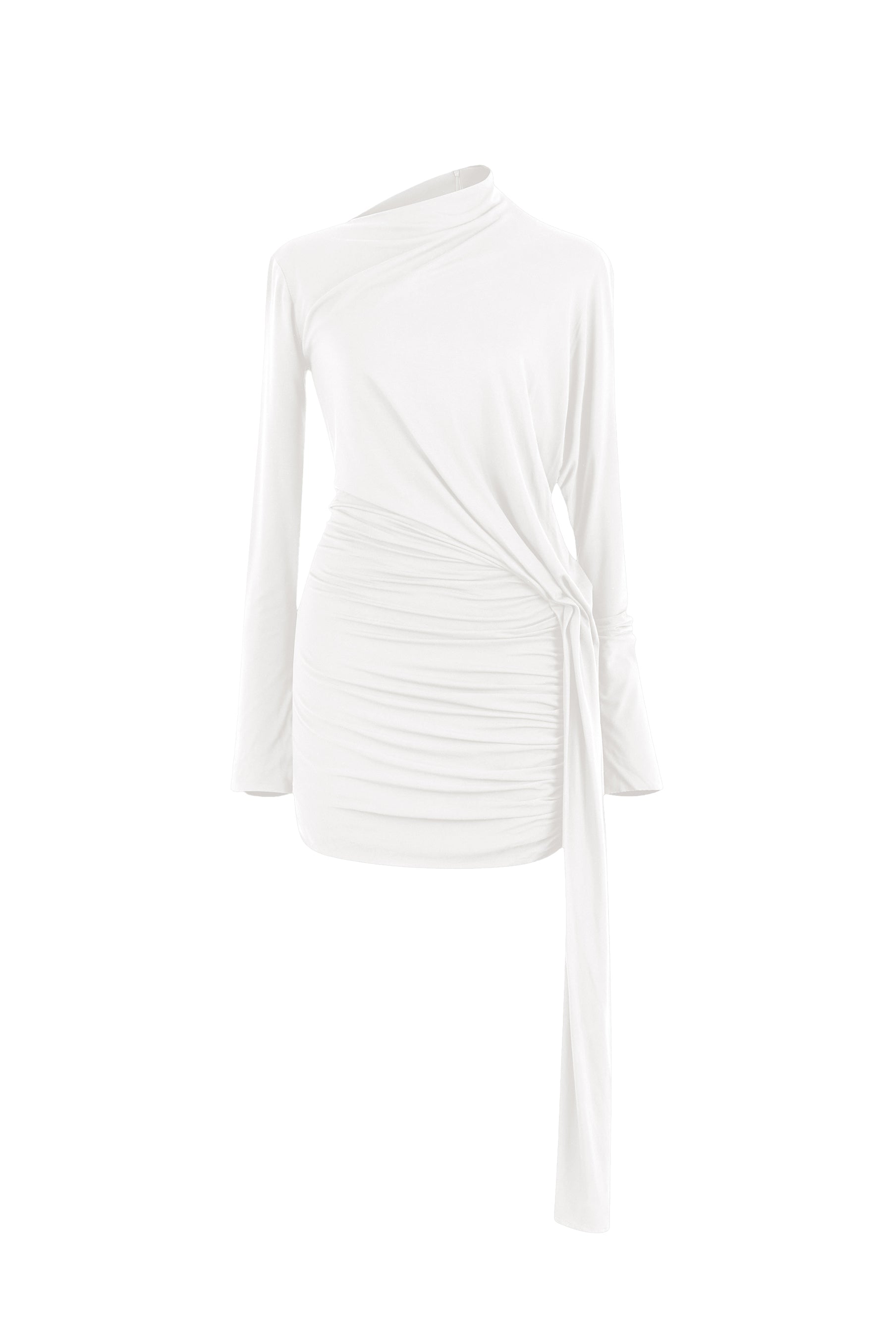 Arche Bodycon Gathering Mini Dress