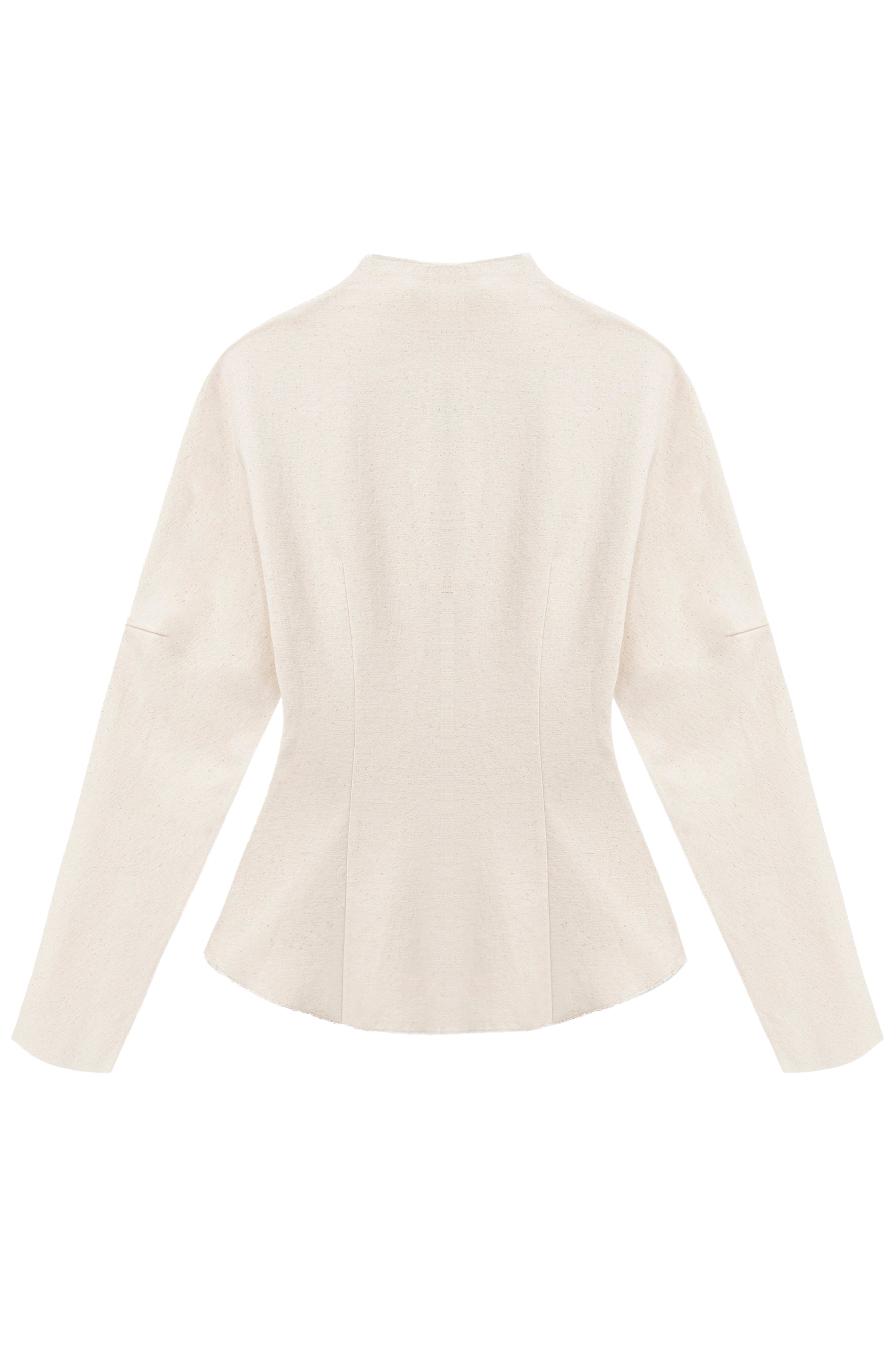 Lune High Neck Pin Tuck Top