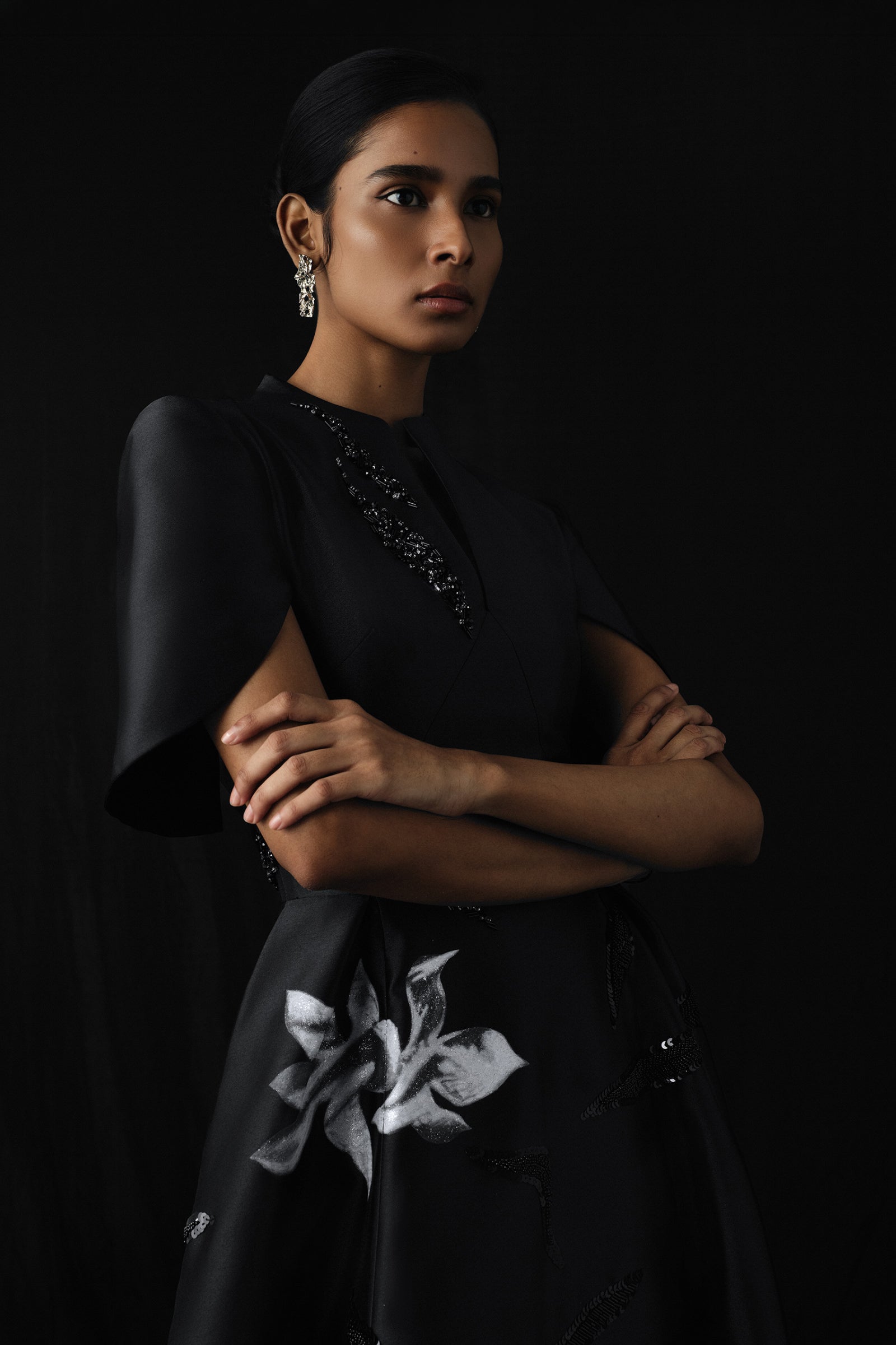 Monolith Sequin Midi Dress