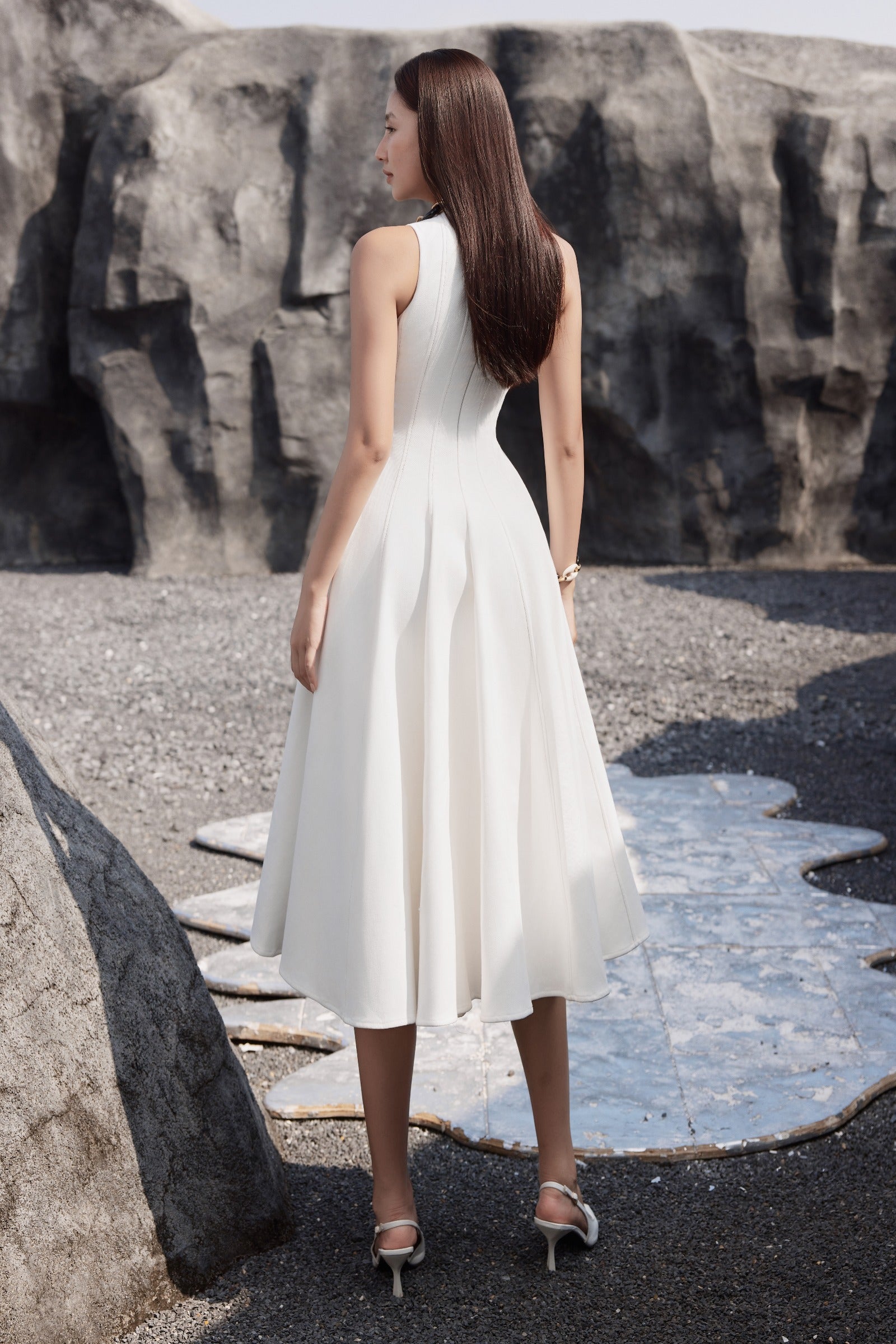 Denia High Neck Maxi Dress