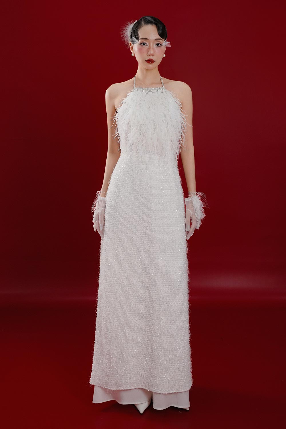 最終　新品　SOLOV BLOOMING AOZAI LONG DRESS Women's Ao Dai | Online Women's Clothing - MEAN BLVD