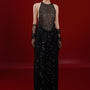 Yen Nhi Straight Wide Leg Silk Floor Length Pants