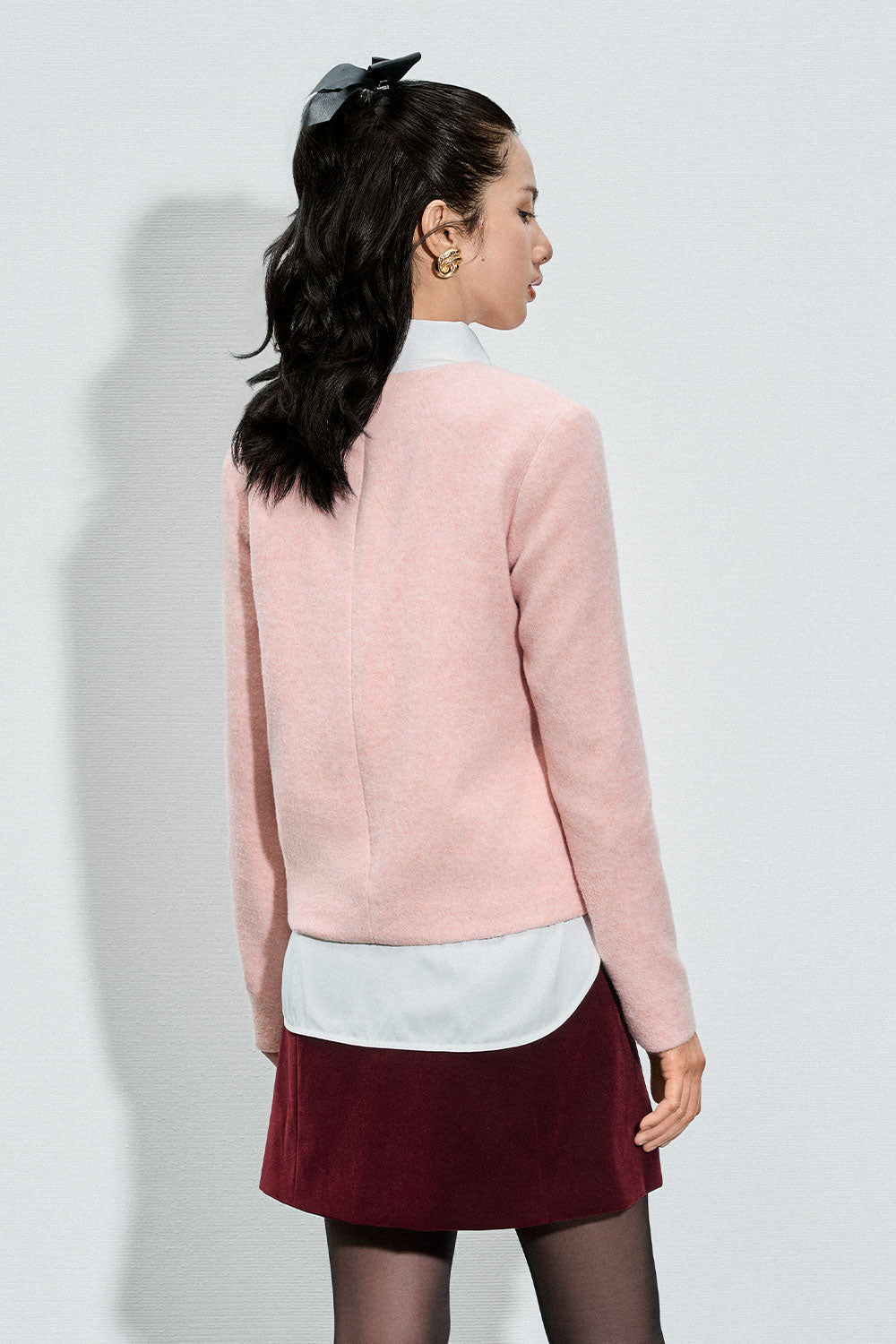 Rachel Straight Long Sleeved Wool Top