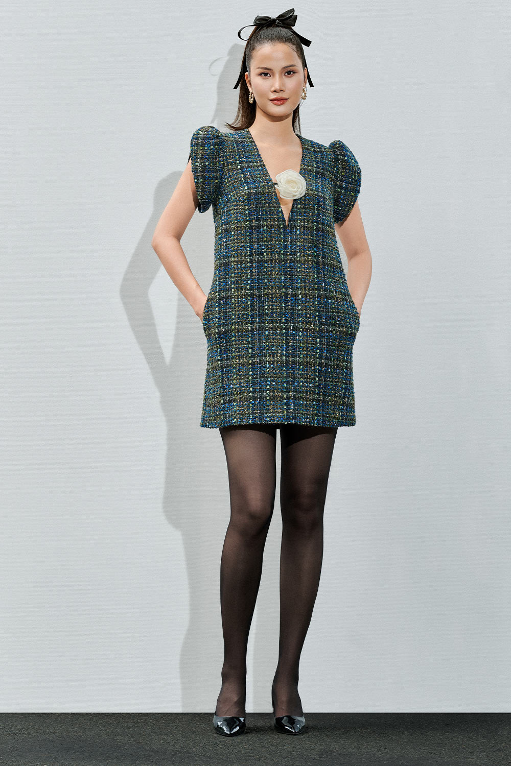 Lydia Floral Linen Brooch