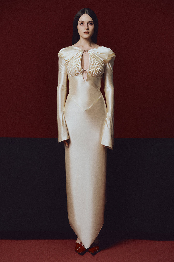 Fair Verona Sheath Gathering Maxi Dress - MEAN BLVD