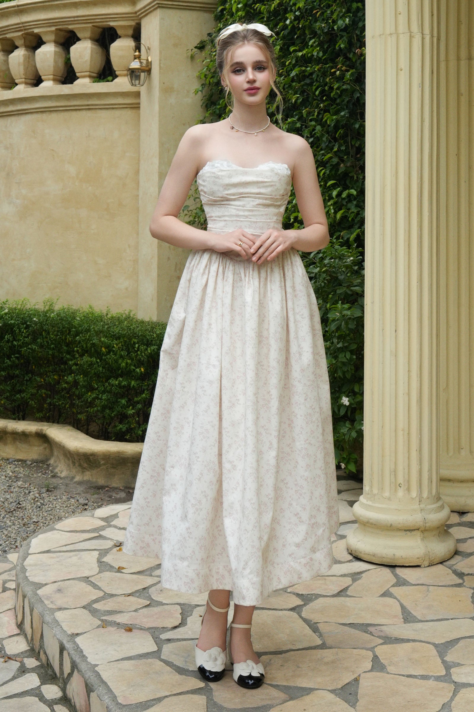 Fairyblush Sweetheart Midi Dress - MEAN BLVD