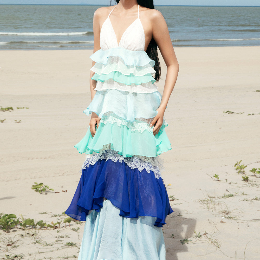 Farielle Ruffle Maxi Dress - MEAN BLVD