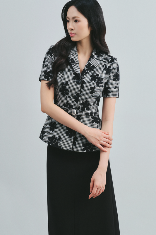 Fianna Peplum Button Top - MEAN BLVD