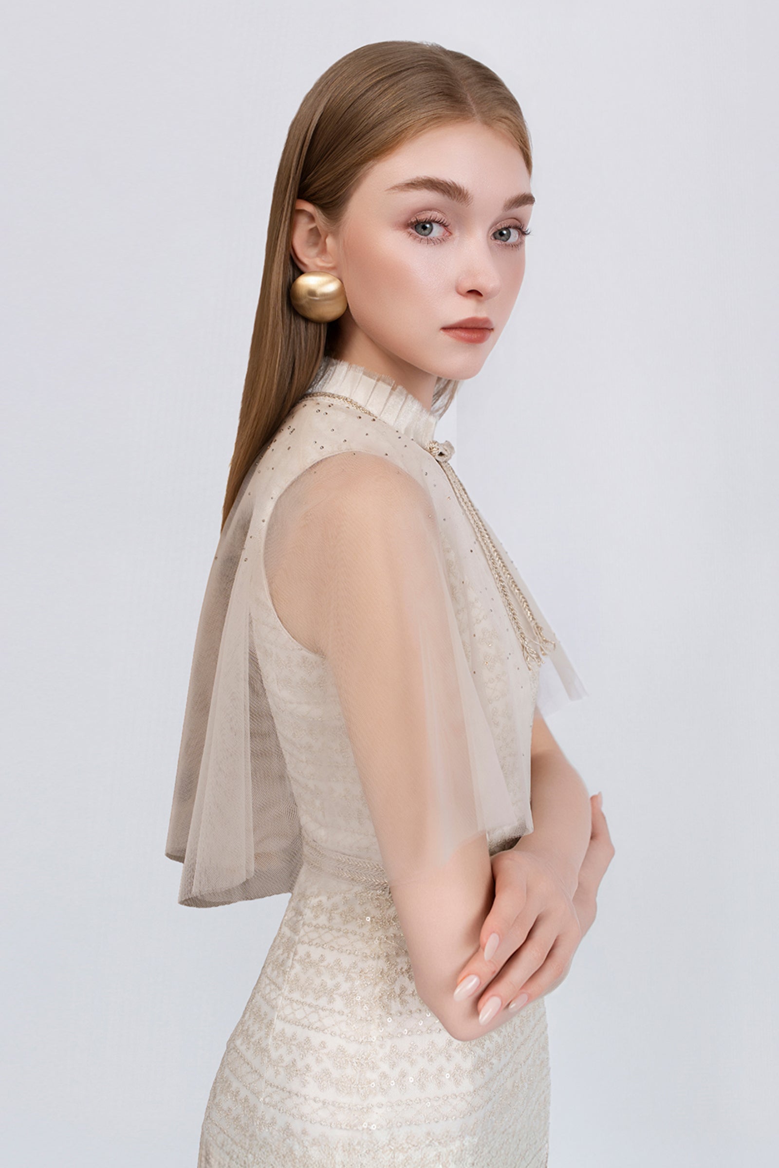 Finette High Neck Midi Dress