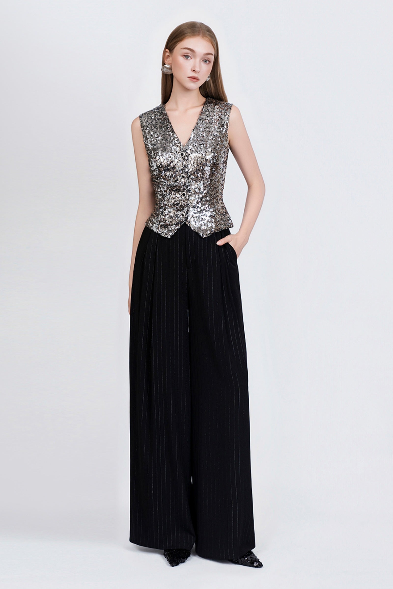 Finette Sequin Vest