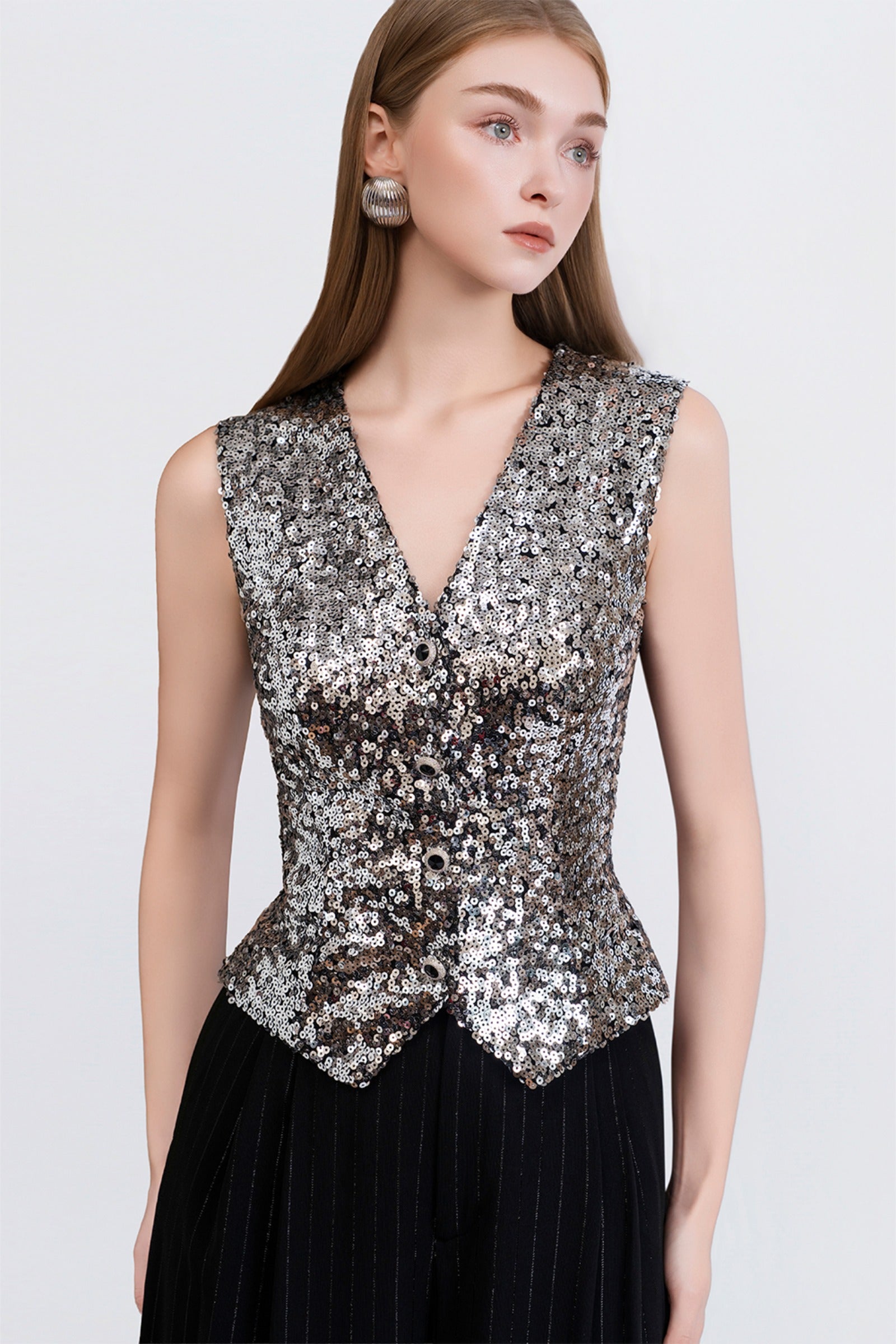 Finette Sequin Vest