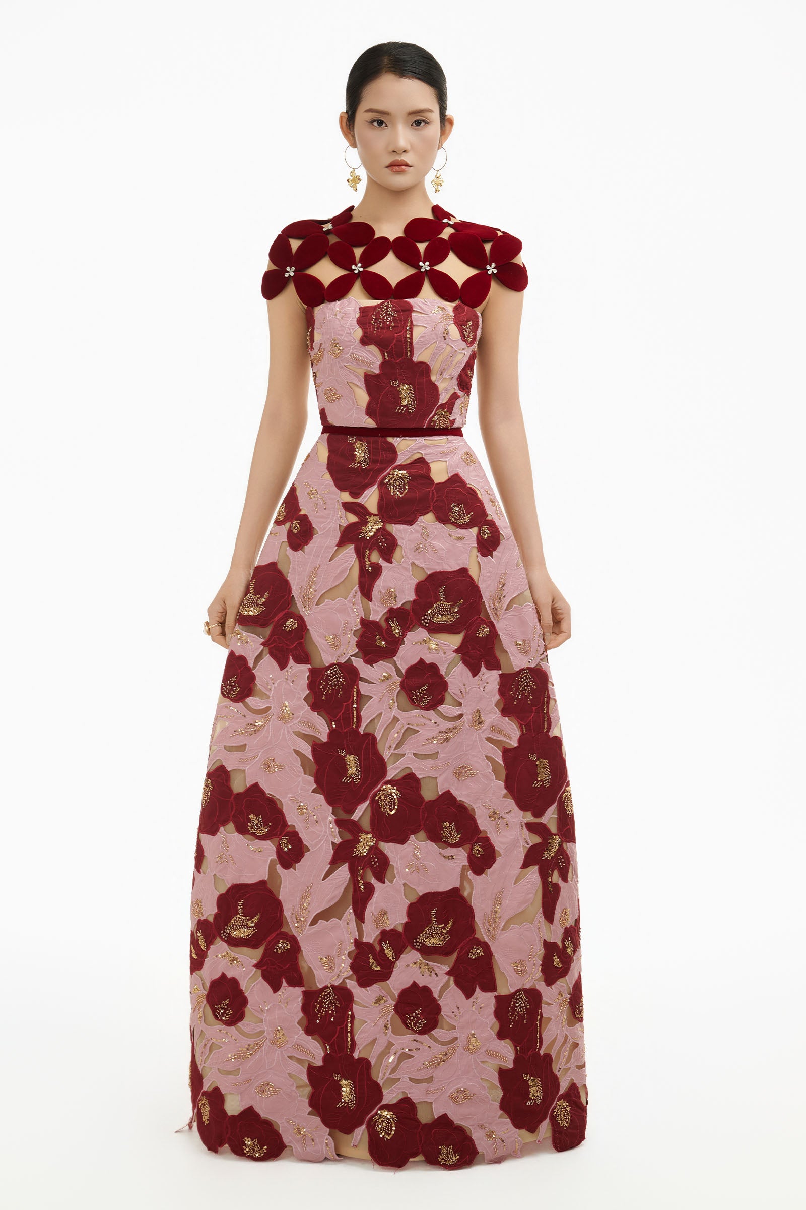 Fiora Embroidery Maxi Dress - MEAN BLVD