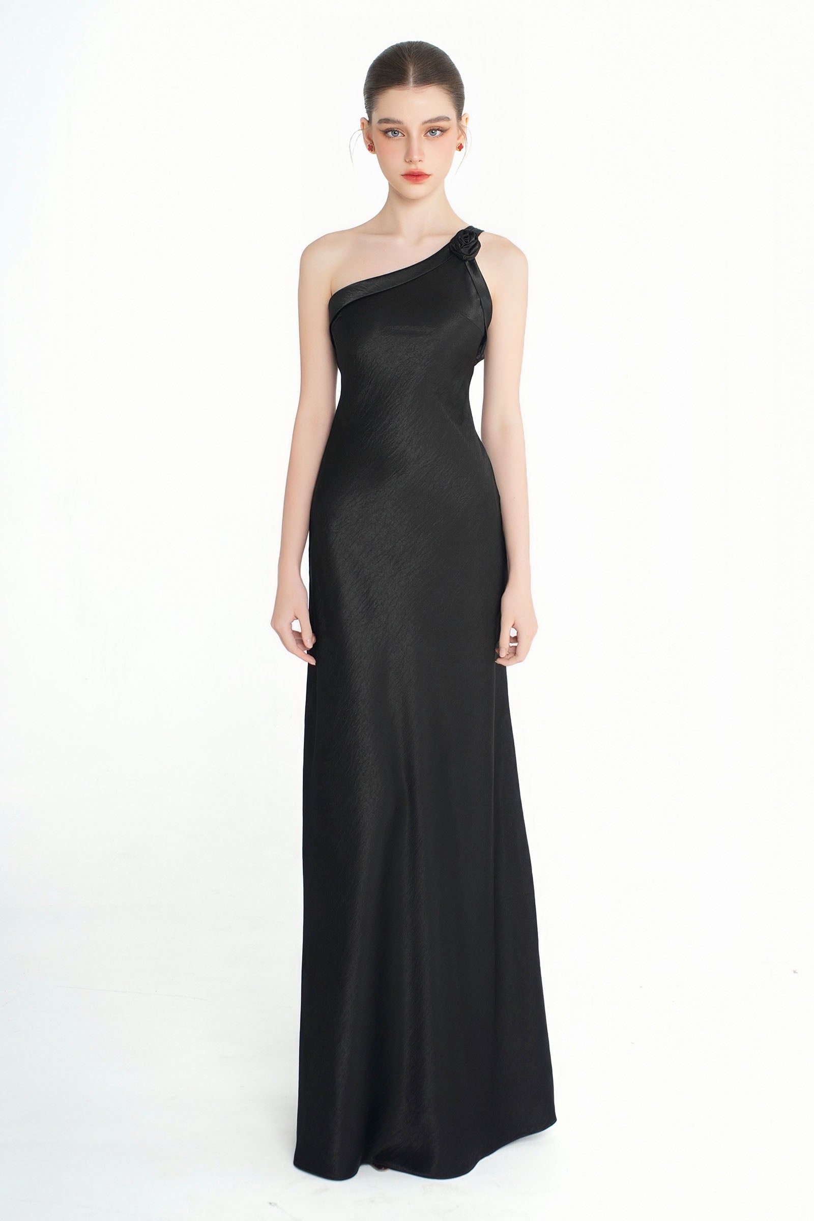 Floraine One Shoulder Maxi Dress - MEAN BLVD
