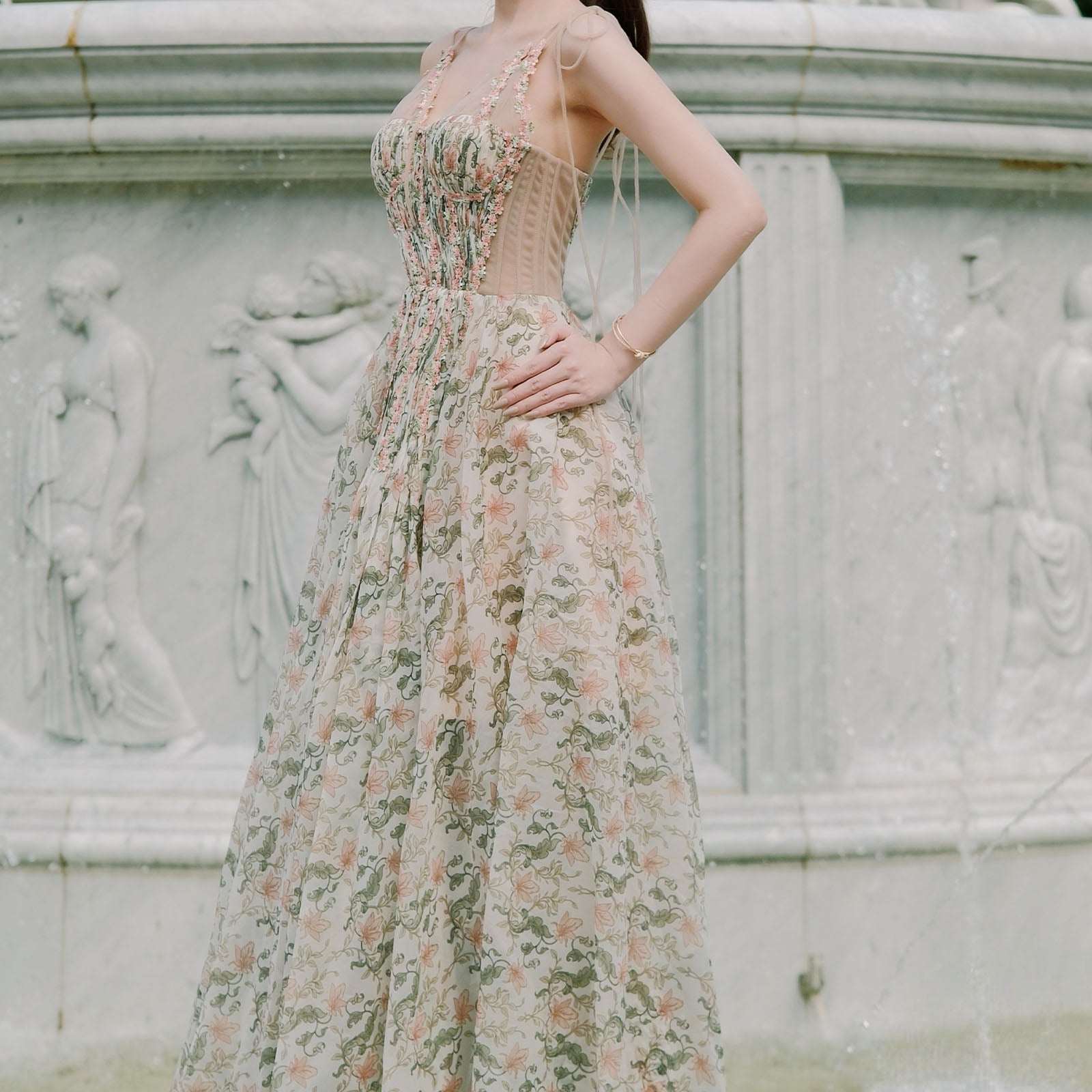 Florelis Illusion Maxi Dress - MEAN BLVD