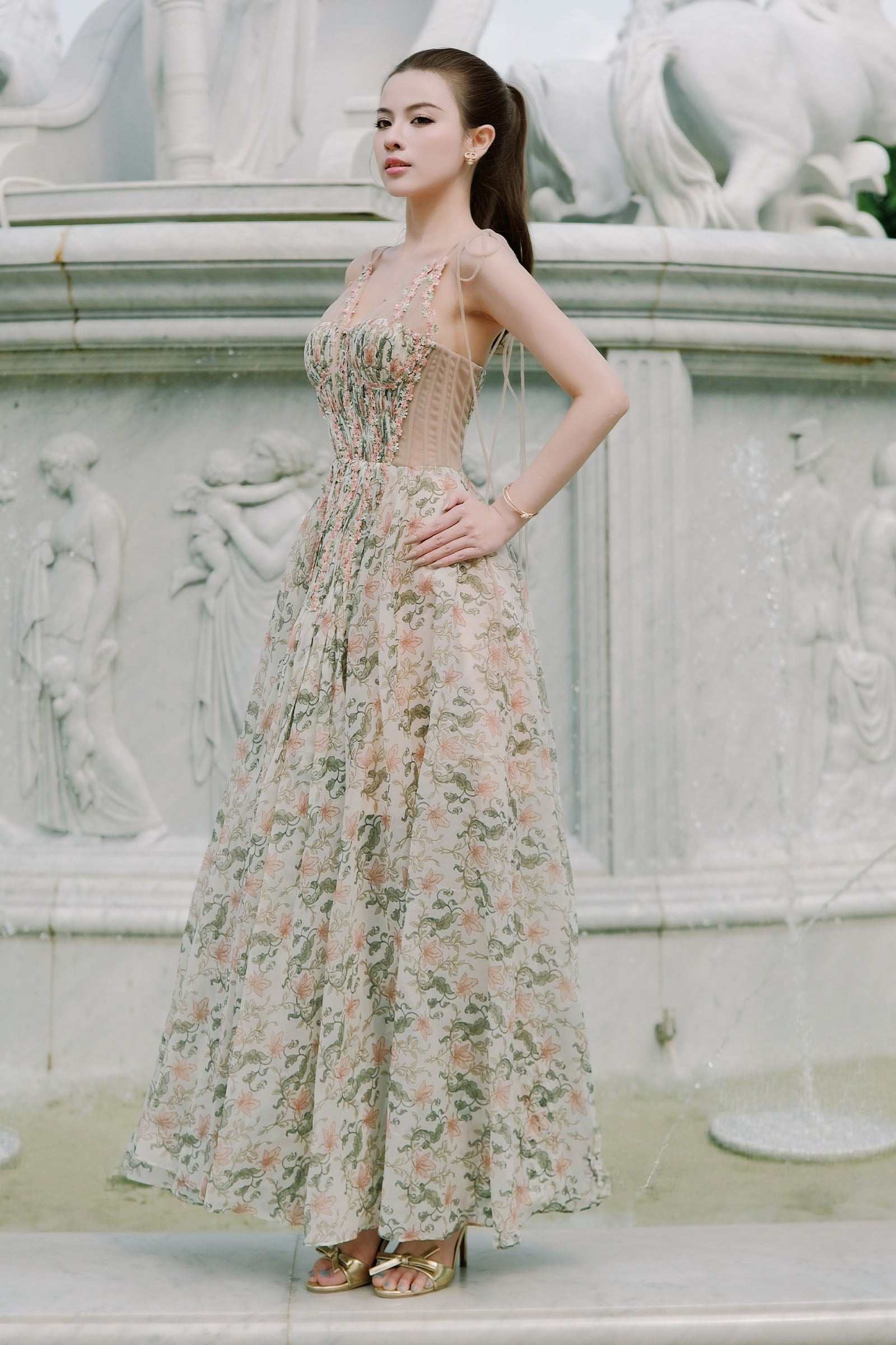Florelis Illusion Maxi Dress - MEAN BLVD