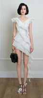 Florette Ruffle Mini Dress - MEAN BLVD