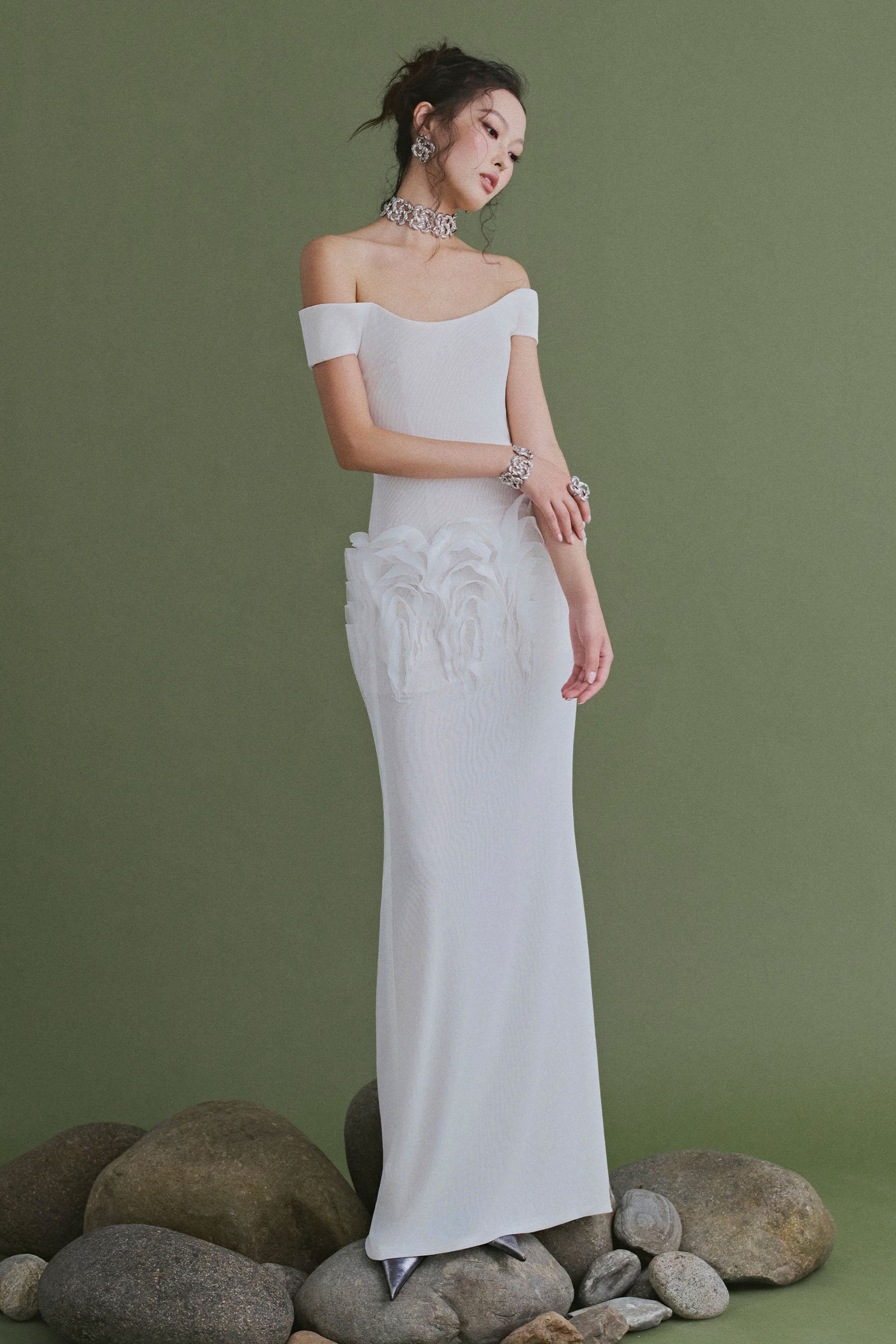 Forme Applique Maxi Dress - MEAN BLVD