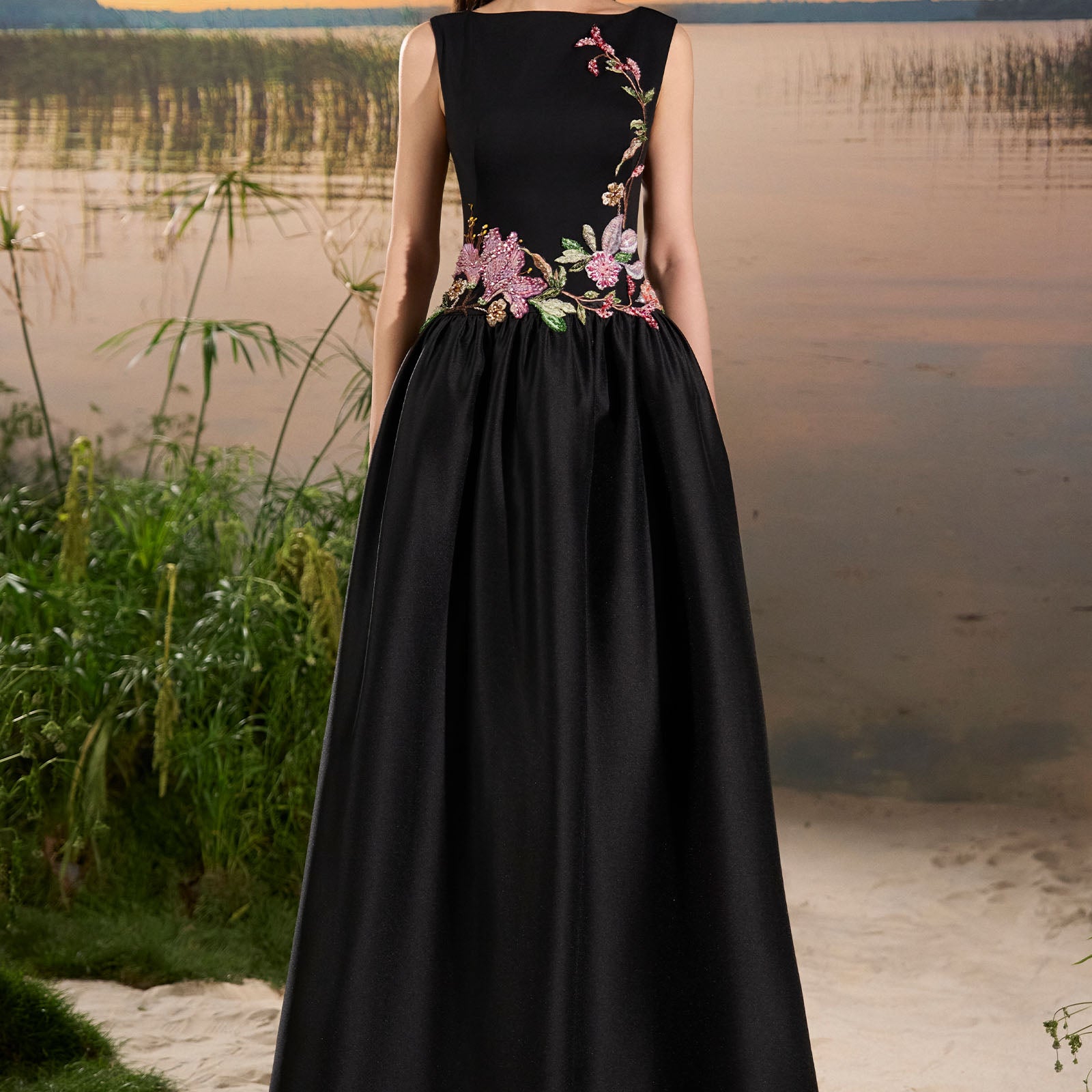 Freesia Embroidery Maxi Dress - MEAN BLVD