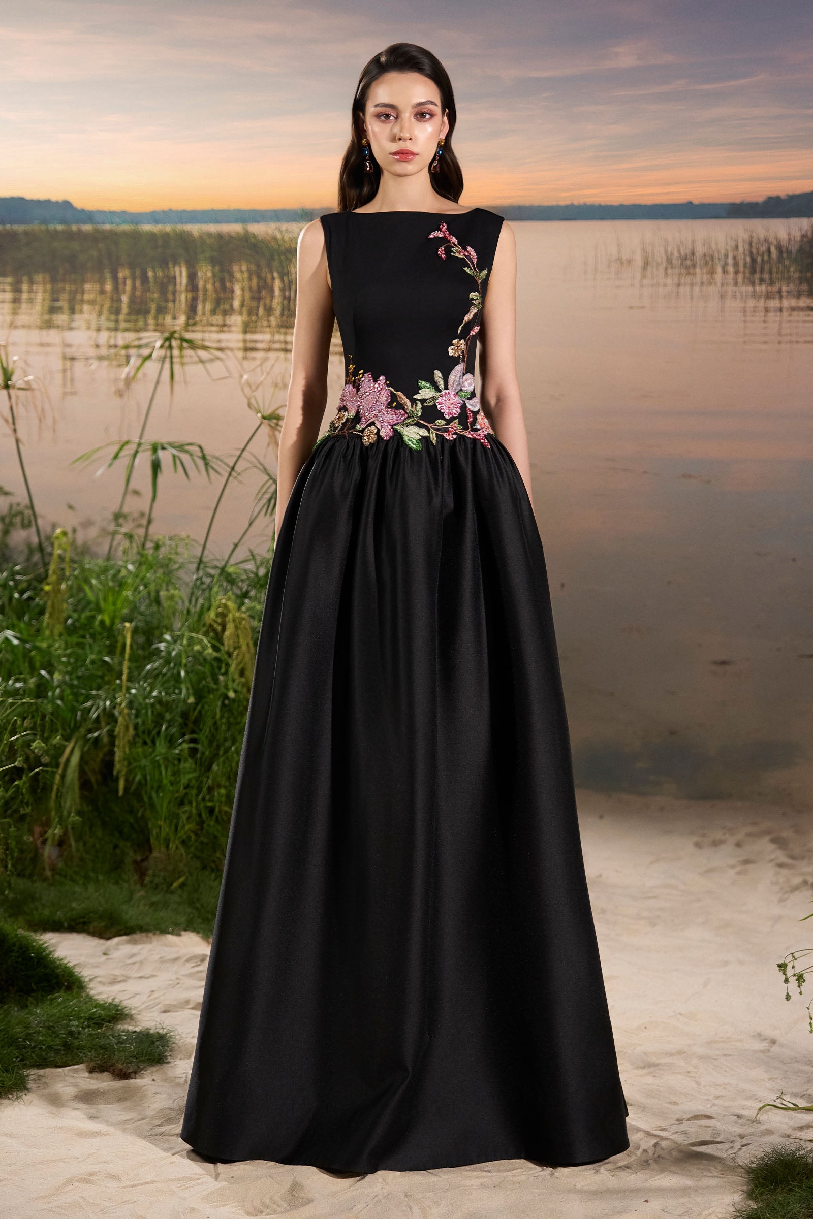 Freesia Embroidery Maxi Dress - MEAN BLVD