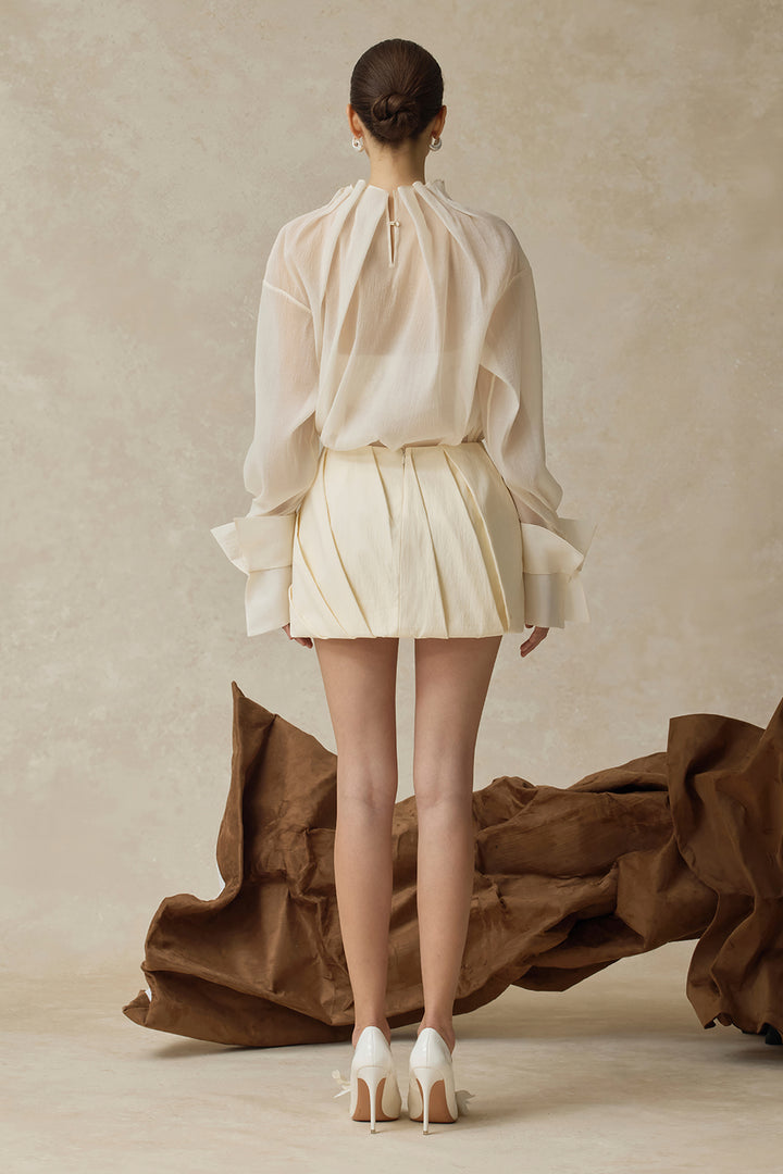 Freya A-line Draped Skirt - MEAN BLVD