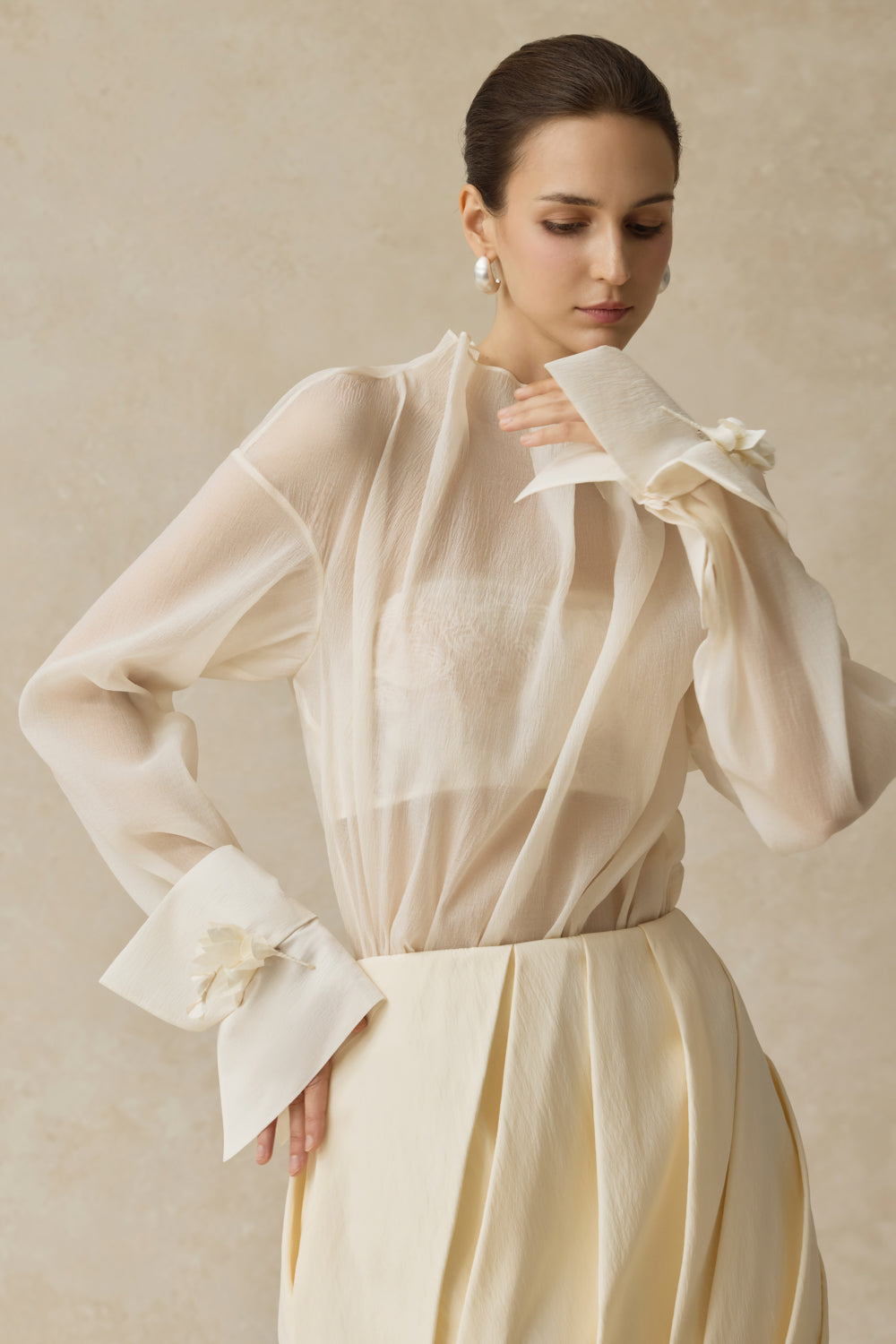 Freya A-line Draped Skirt - MEAN BLVD