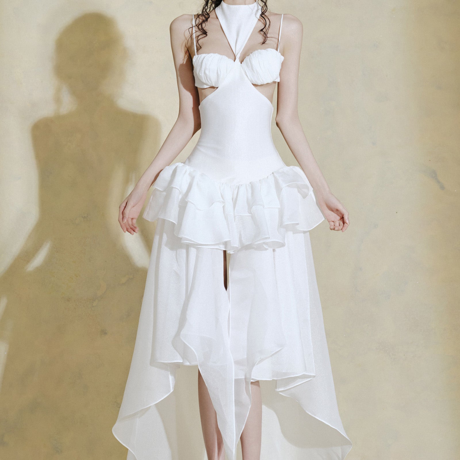 Liora Asymmetric Midi Dress