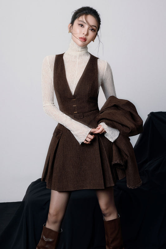 Asteria Round Neck Velvet Jacket