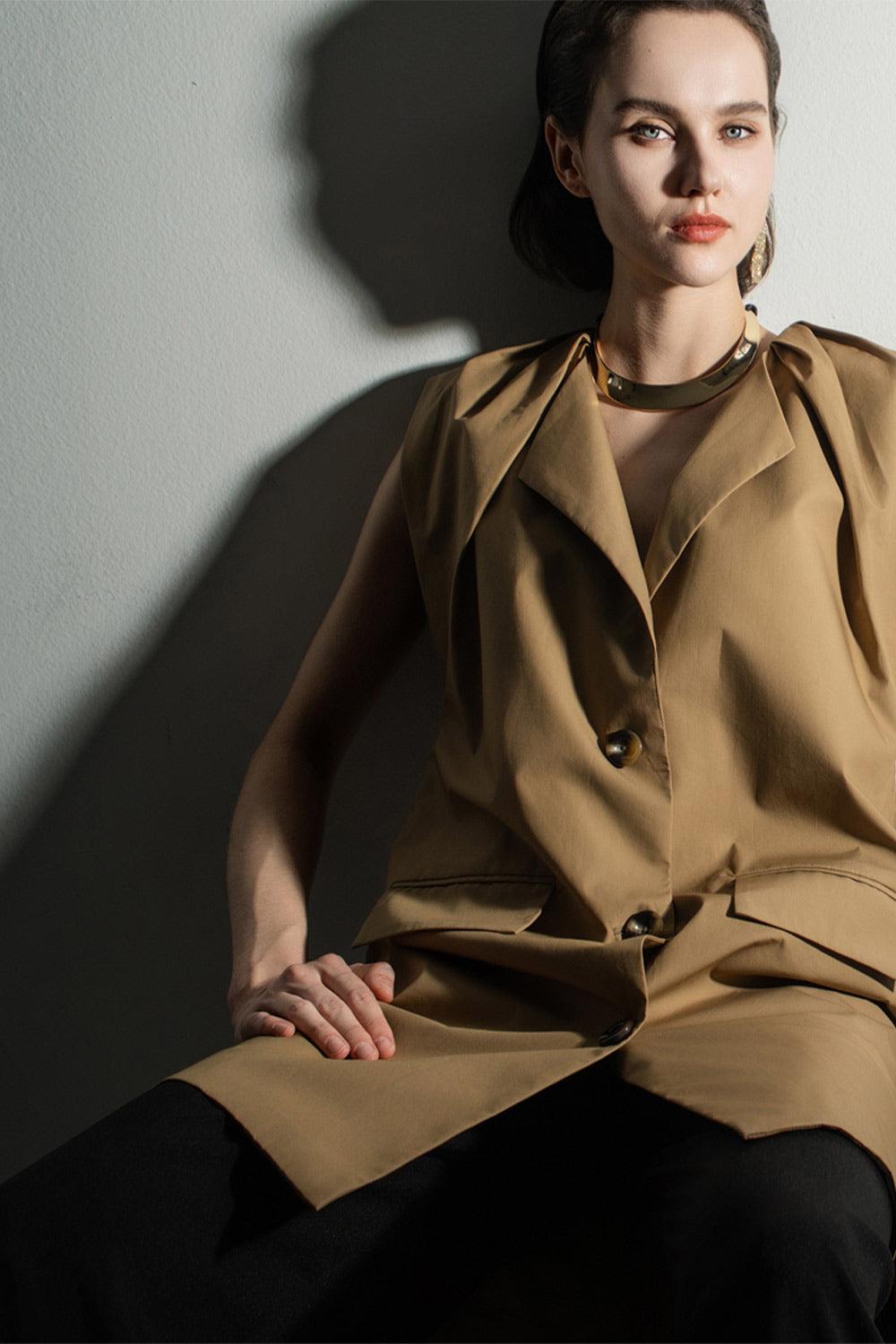 Aspyn Straight Cap Sleeved Cotton Mini Dress