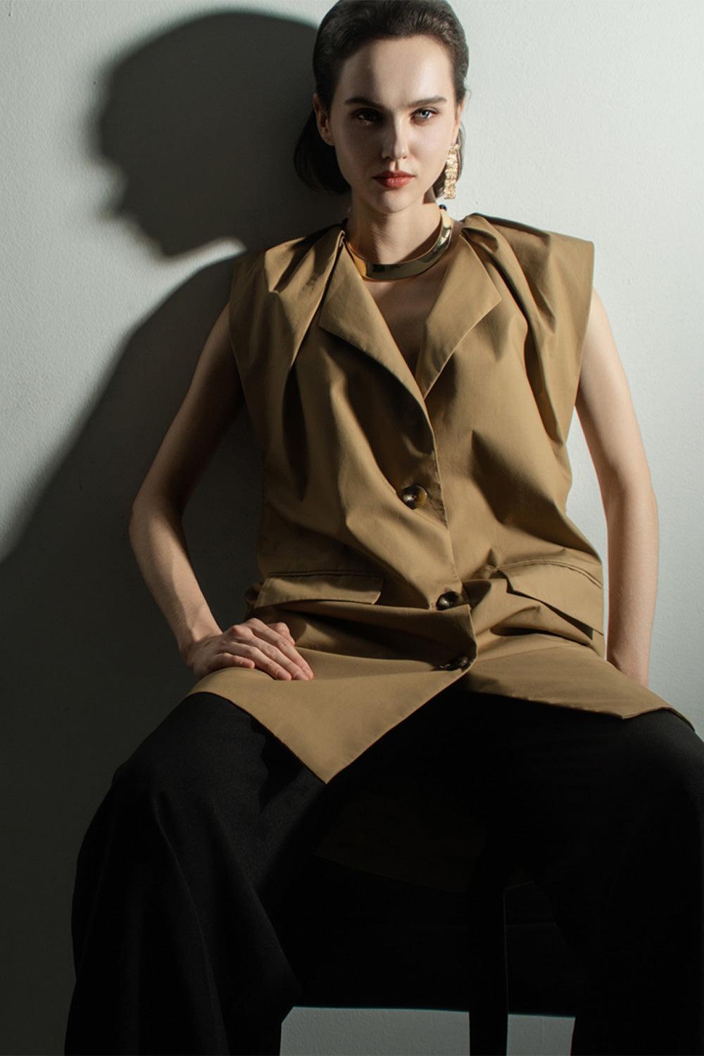 Aspyn Straight Cap Sleeved Cotton Mini Dress