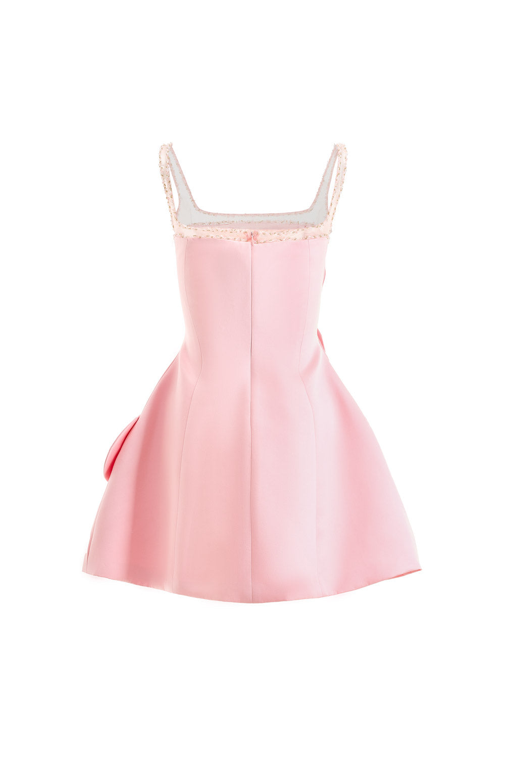 polyester fit and flare dress Women's Fit And Flare Mini Dress in Red