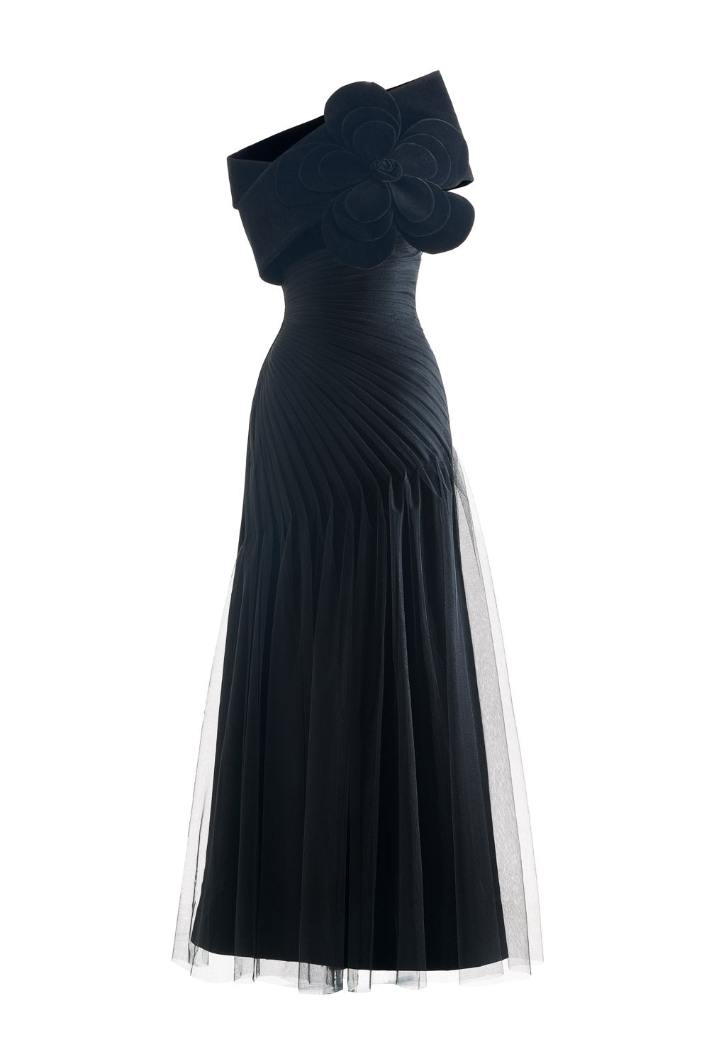 pleated polyester dress Playful 1960's Black Pleated Polyester Dress