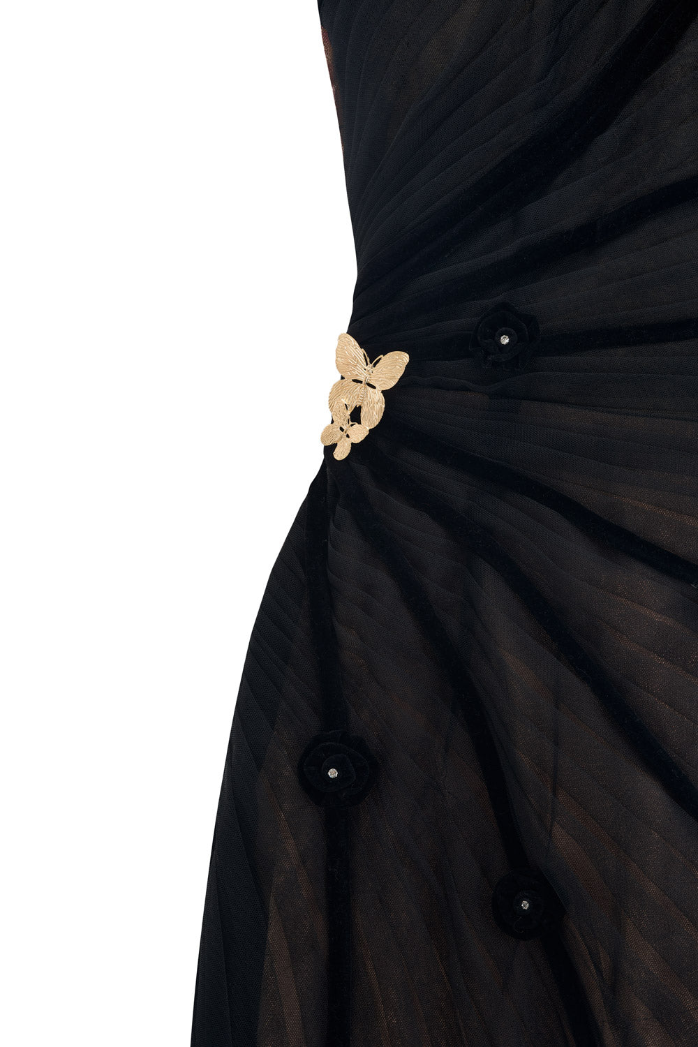 Makenna A-line One Shoulder Polyester Floor Length Dress