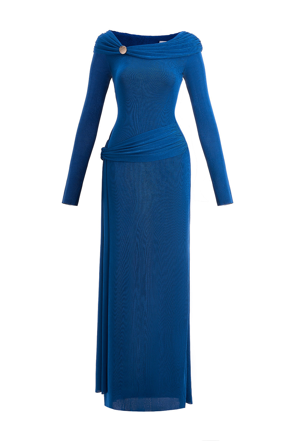 Dandelion Sheath Long Sleeved Elastic Cotton Floor Length Dress