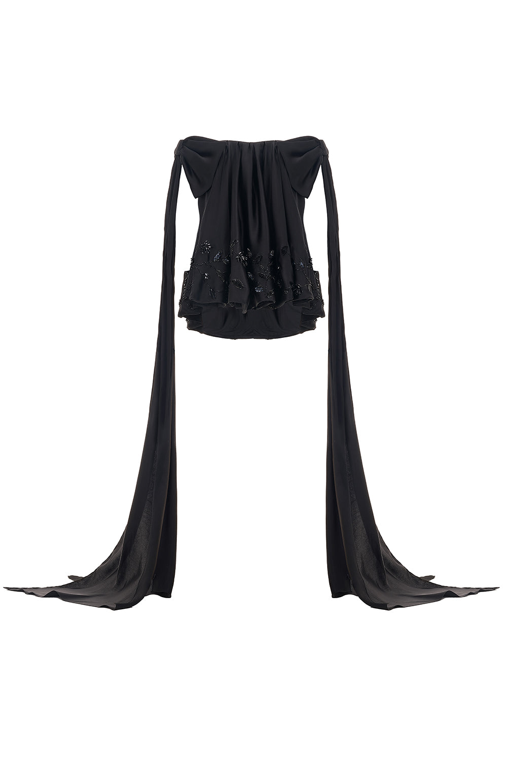 Sutton Babydoll Off-Shoulder Mesh Mini Dress