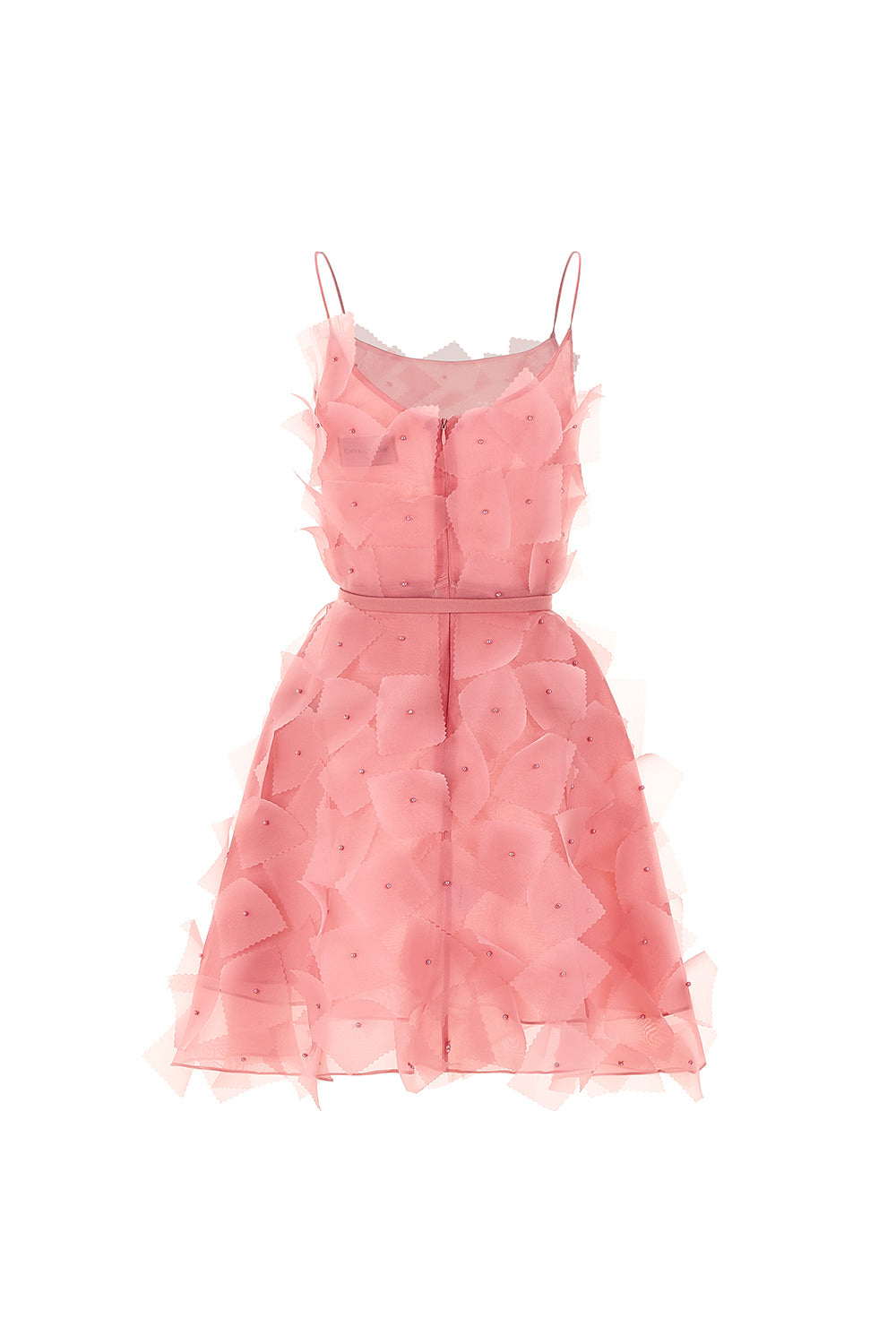 Ellise A-line Scoop Neck Organza Mini Dress