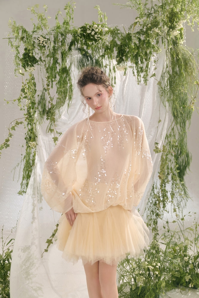 Grace A-line Layered Tulle Mini Skirt