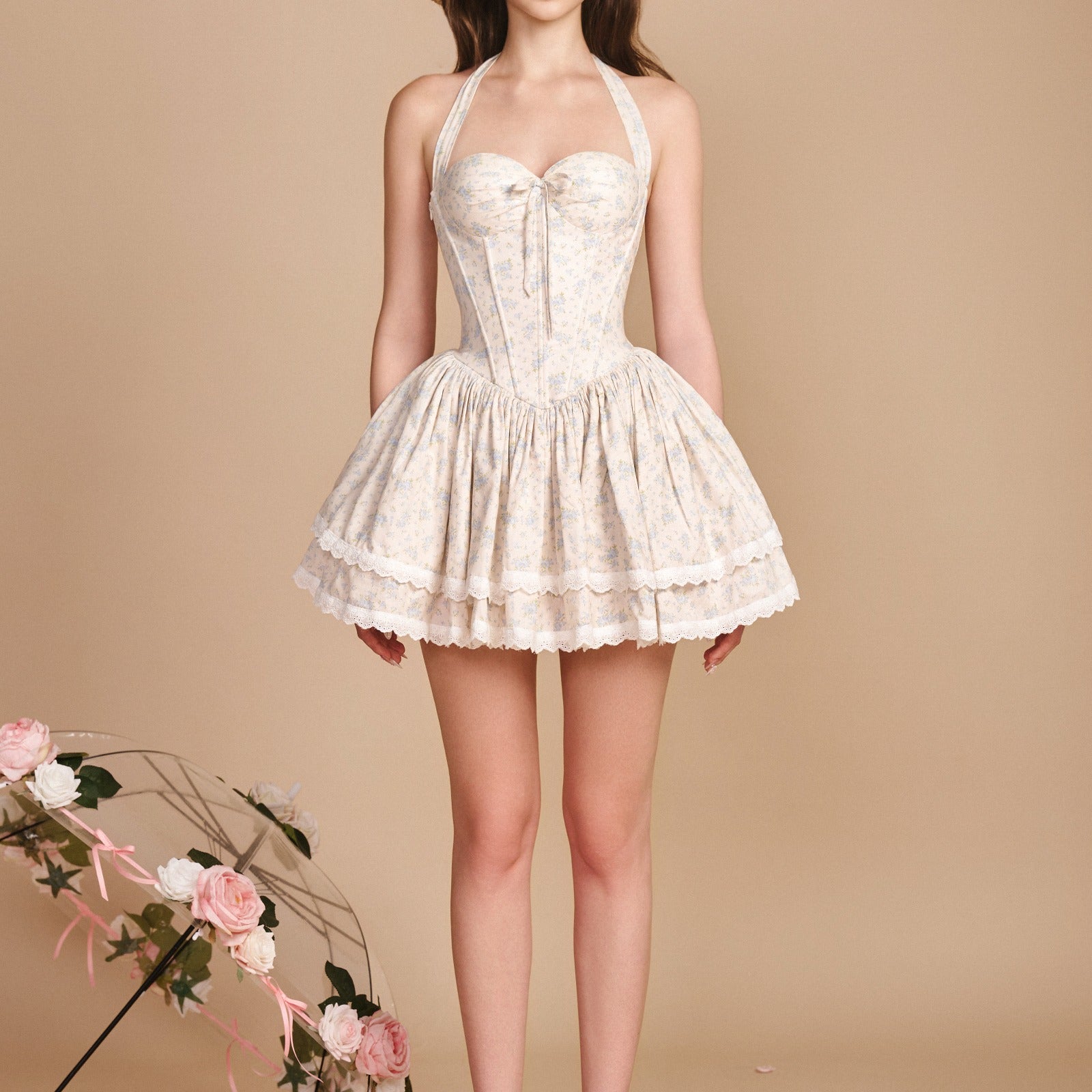 Gabrielle Halter Mini Dress - MEAN BLVD