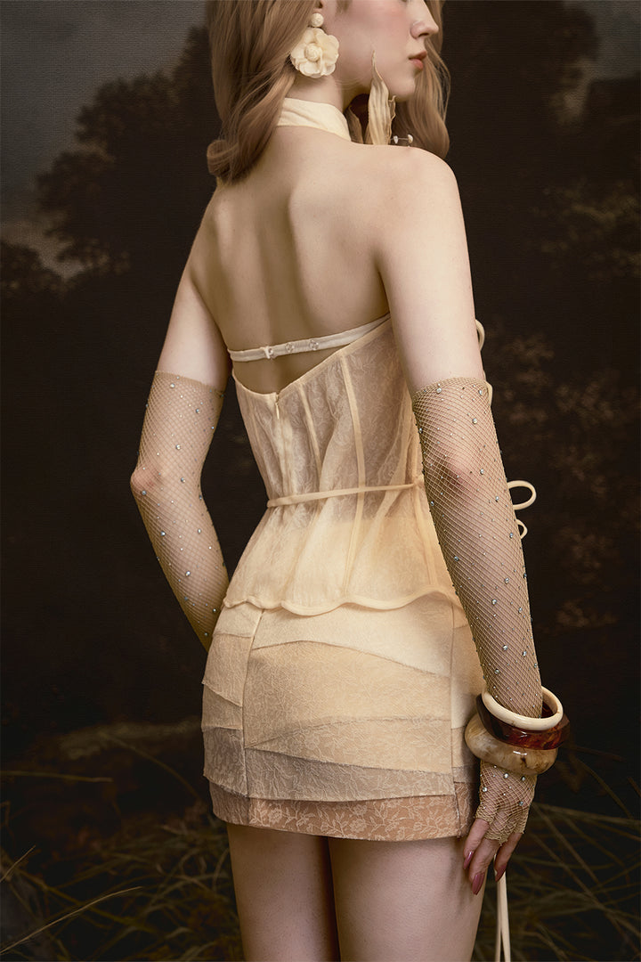 Gaia Halter Neck Lace Set - MEAN BLVD