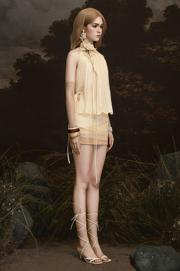 Gaia Halter Neck Lace Set - MEAN BLVD