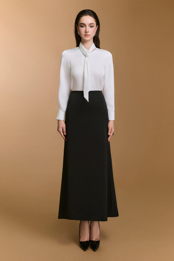 Garnet Tie Synthetic Silk Shirt - MEAN BLVD