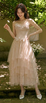Genevieve Applique Midi Dress - MEAN BLVD