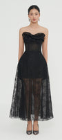 Gina Draped Midi Dress - MEAN BLVD