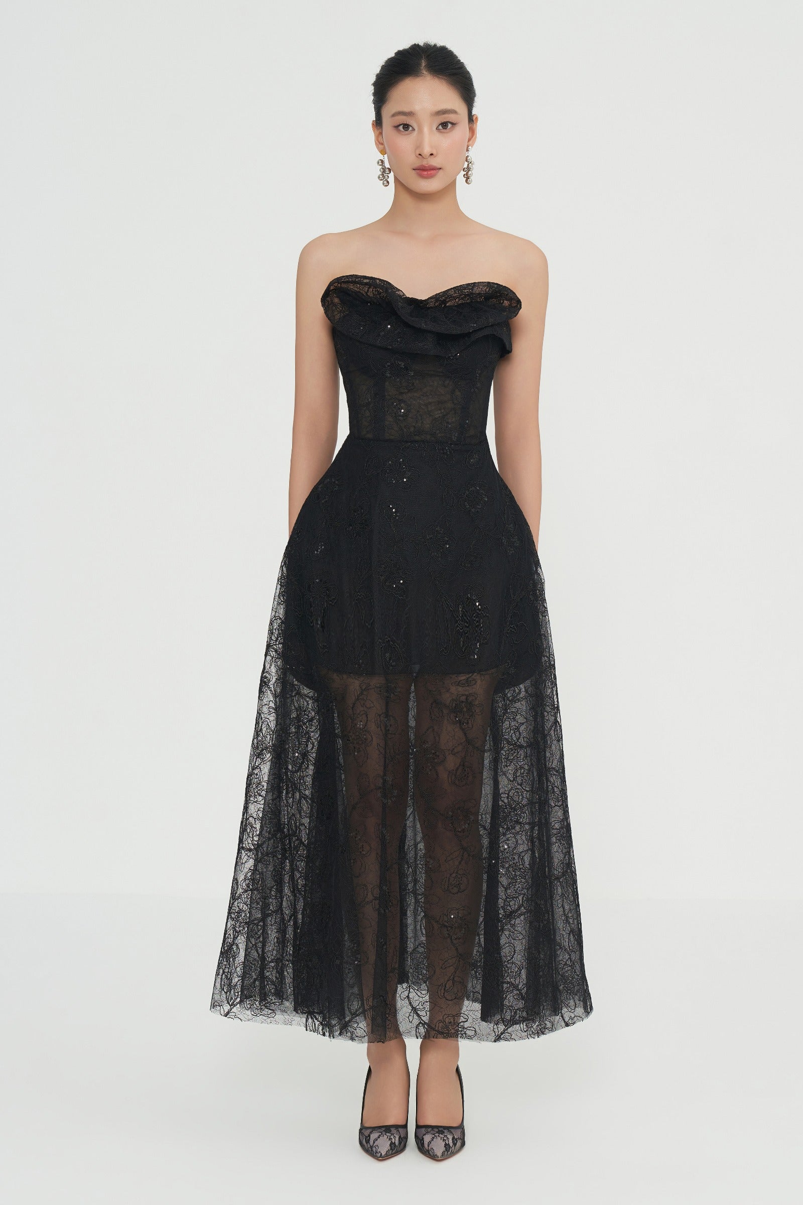 Gina Draped Midi Dress - MEAN BLVD